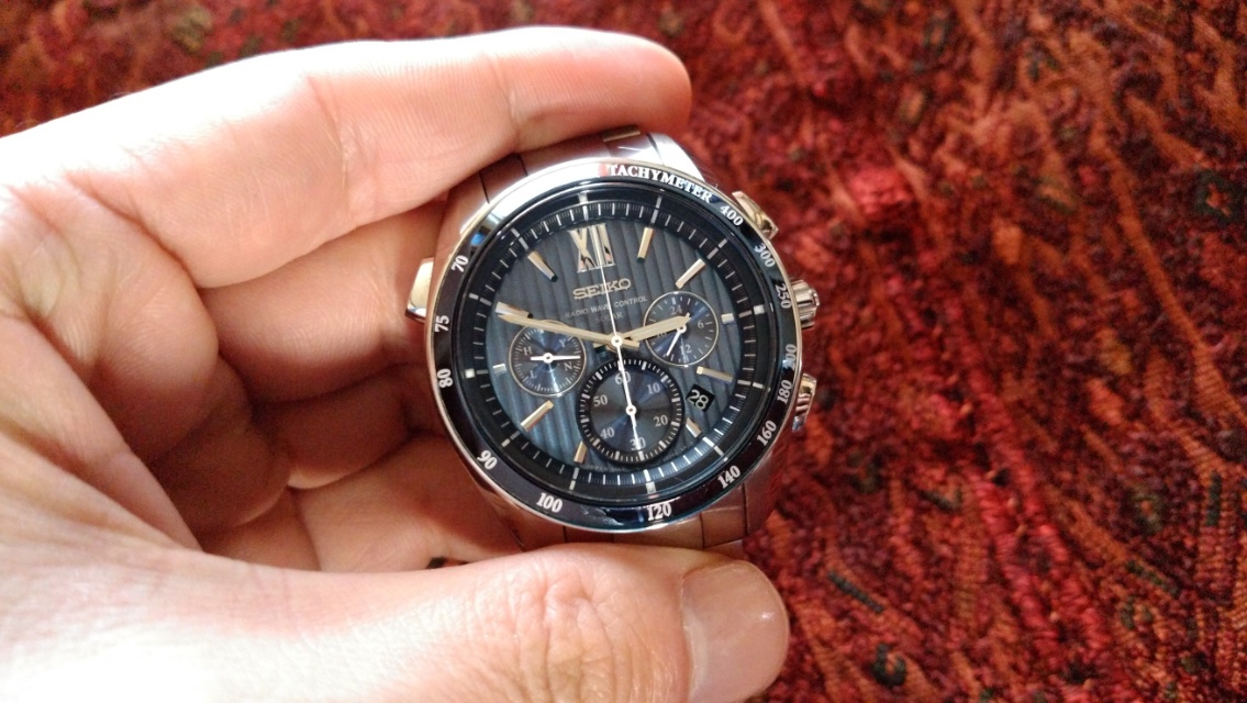 購入者確認商品 人気モデル　新品　セイコー　ブライツ　電波ソーラー　クロノグラフ　SAGA153 腕時計(アナログ)